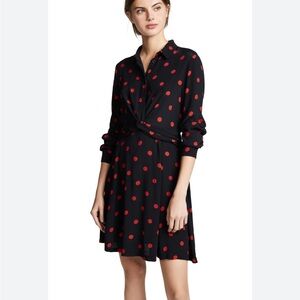 GANNI Barra Polka Dot Mini Dress. EUC!!